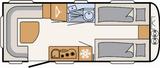 Dethleffs Aero 510 ER Großer Kühlschrank,DuoControl......  - Dethleffs Wohnwagen 510