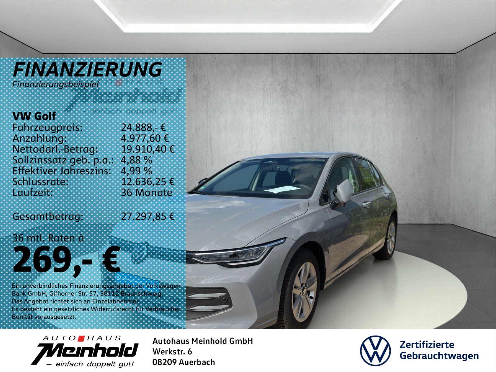 Volkswagen Golf 1.5 TSI Life, 5 J Garantie, Standh., Kamara