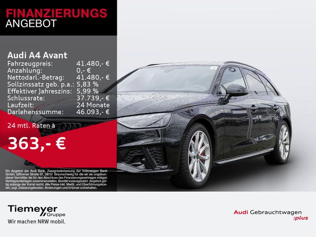 Audi A4 Avant 40 TFSI Q 2 x S LINE LM19 KAMERA NAVI+