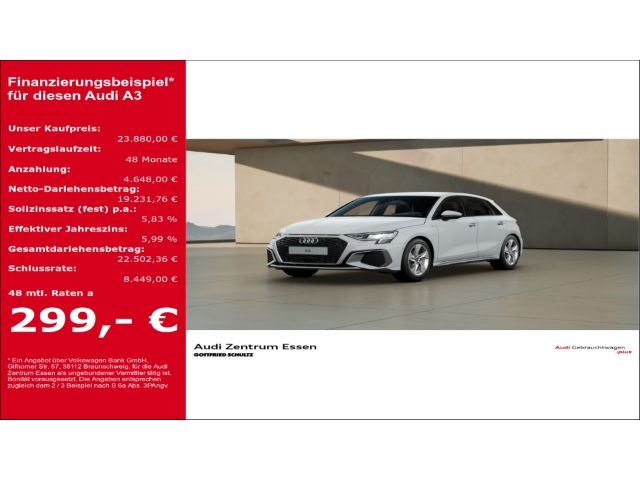 Audi A3 Sportback 30 TFSI S-LINE S-TRONIC LED SHZ   R