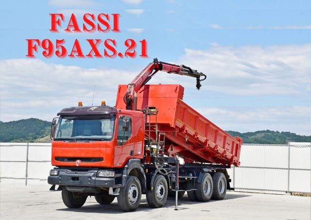 Renault KERAX 420 DCI Kipper 6,30m+FASSI F95AXS.21+FUNK