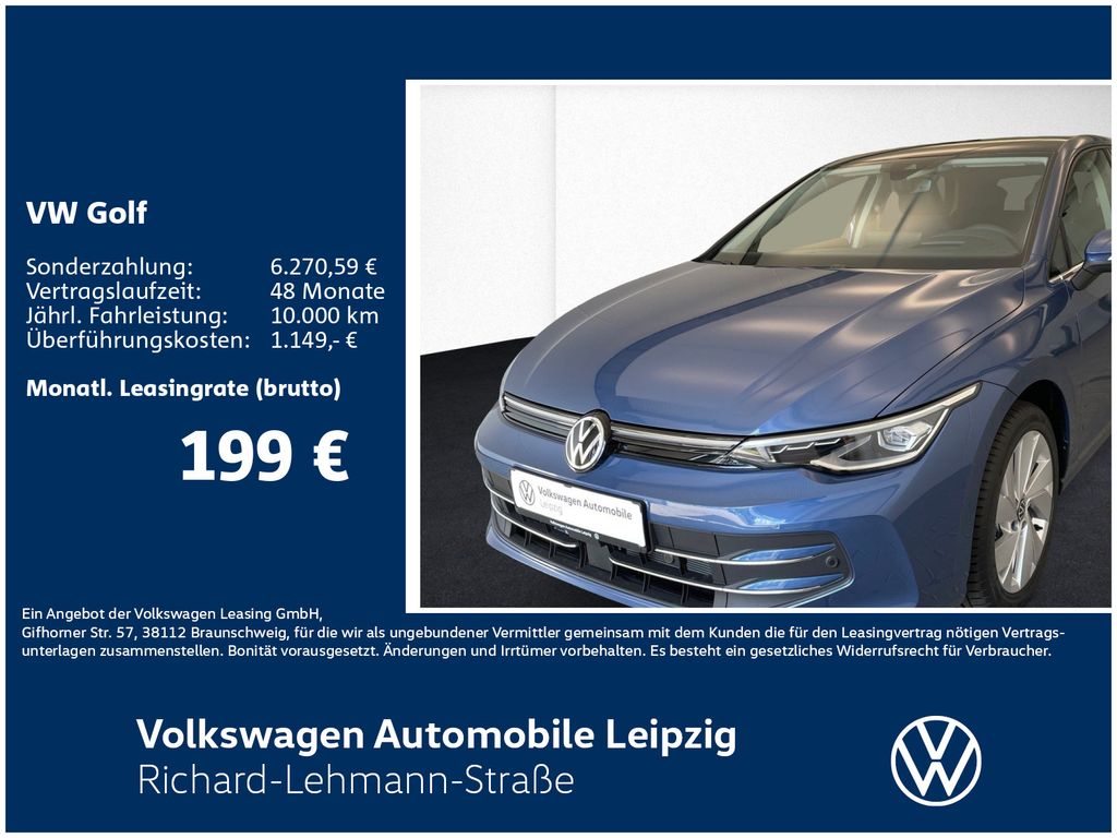 Volkswagen Golf Style 1.5l eTSI 110 kW DSG*HUD*RFK*