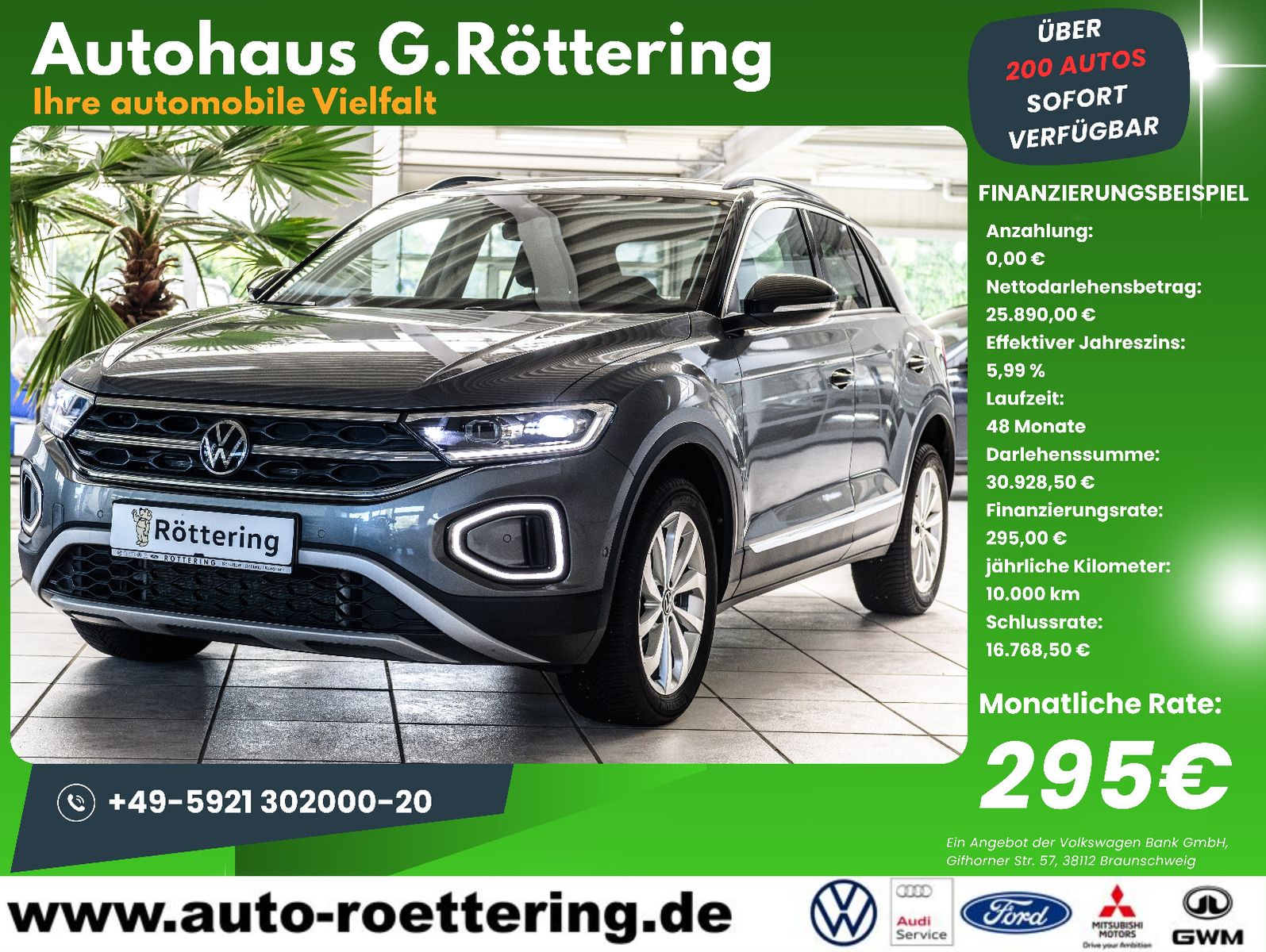 Fahrzeugabbildung Volkswagen T-Roc Style 2.0l TDI DSG + Navi + ACC + Keyless