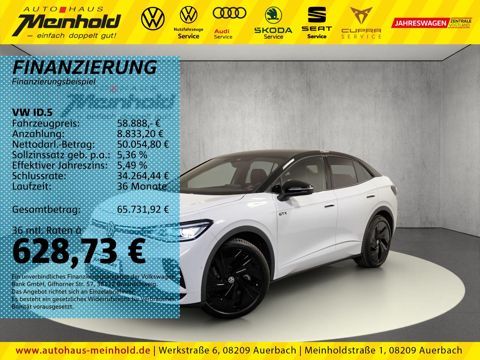 Volkswagen ID.5 GTX, Dach, Harman, AHK, DCC, Navi, Alu 21″