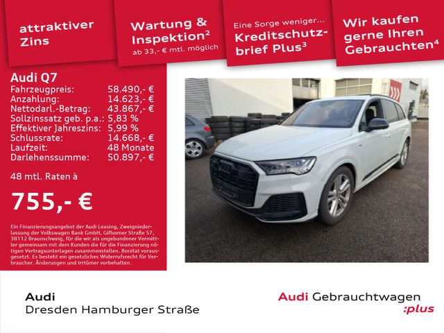 Audi Q7 55 TFSI e S line quattro Matrix Panorama B&O