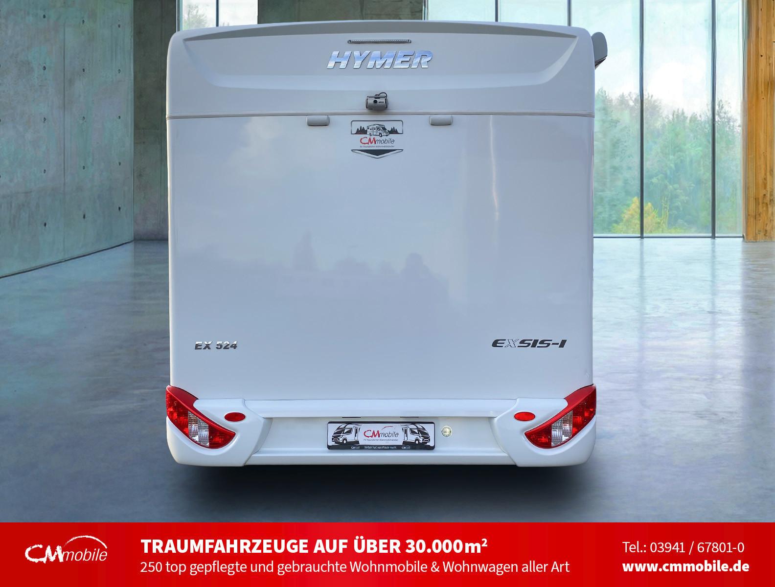HYMER / ERIBA / HYMERCAR Exsis i 524 - Hub&Festbett - Garage -