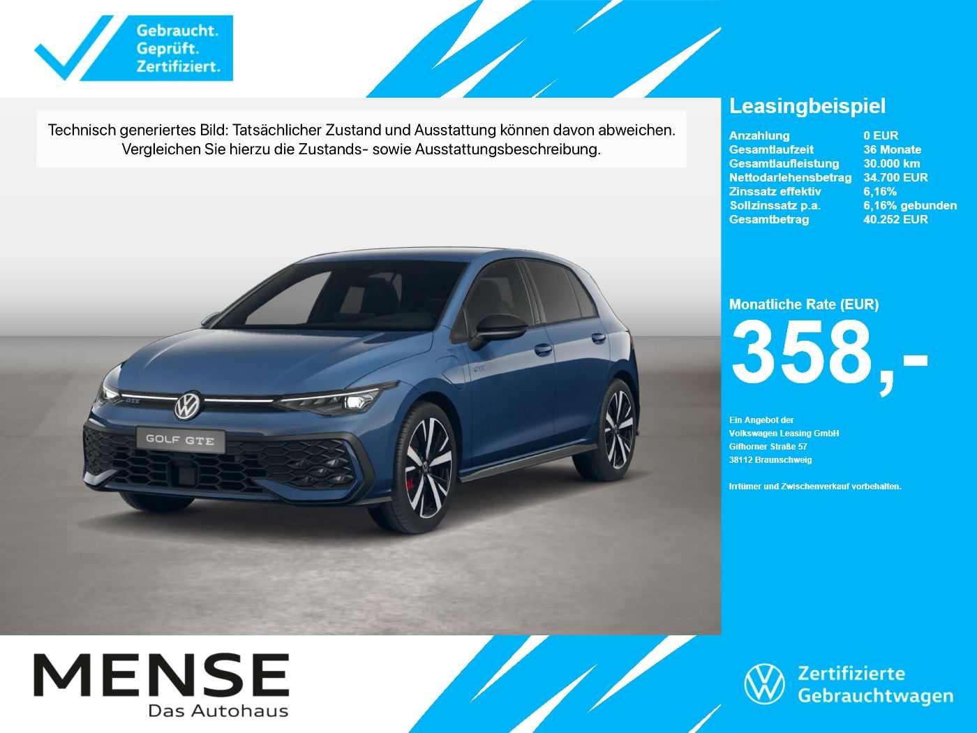 Volkswagen Golf VIII GTE DSG IQ.Light|Matrix|CarPlay|AHK|LM