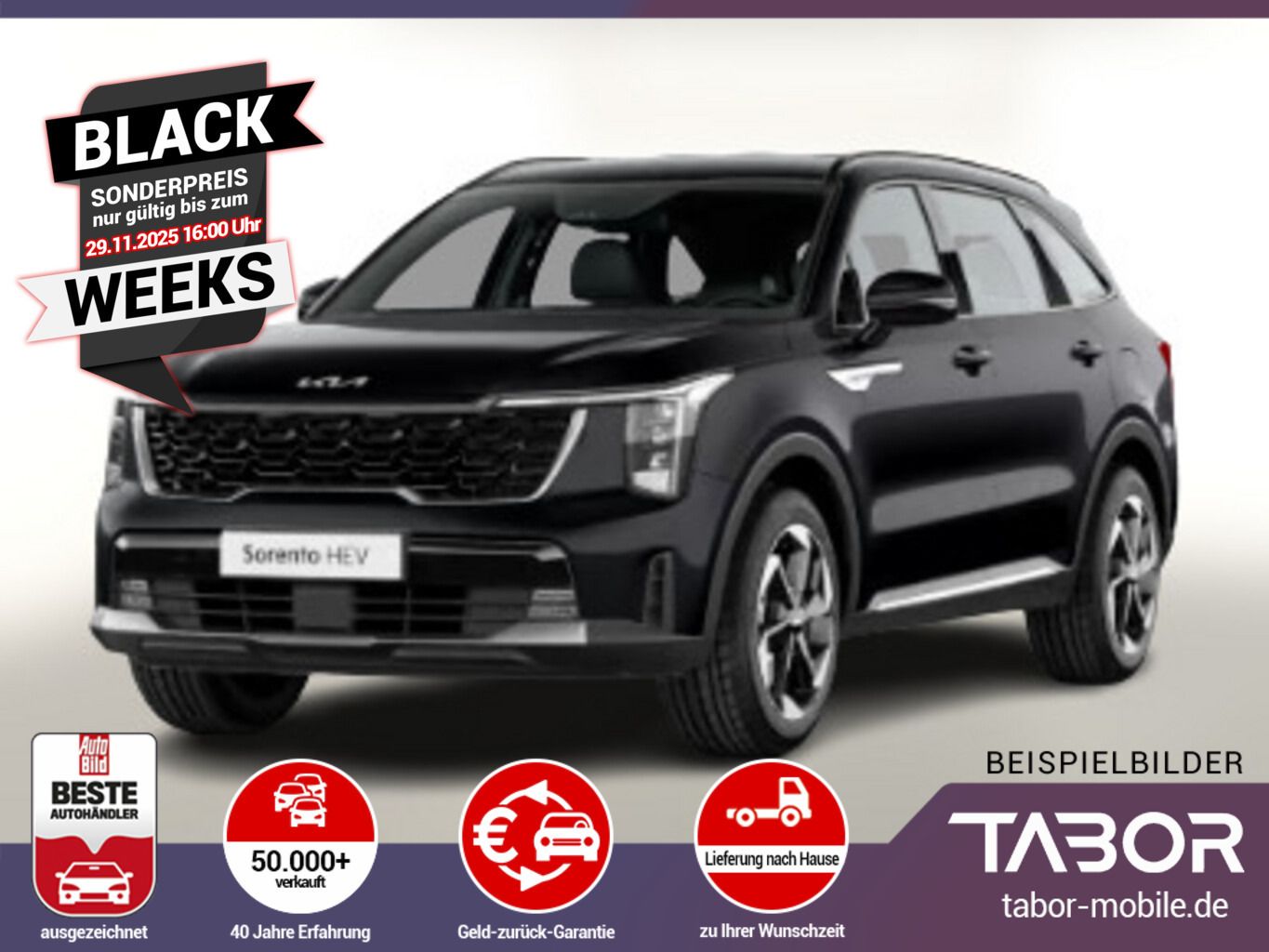 Kia Sorento 1.6 HEV ACC LED Kam 2xPDC Keyl Nav 17Z