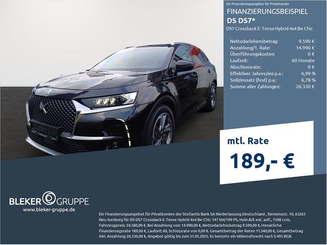 DS Automobiles DS7 Crossback E-Tense Hybrid 4x4 Be Chic