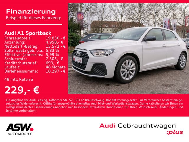 Audi A1 Sportback 25 TFSI Klimaauto PDC v/h SHZ