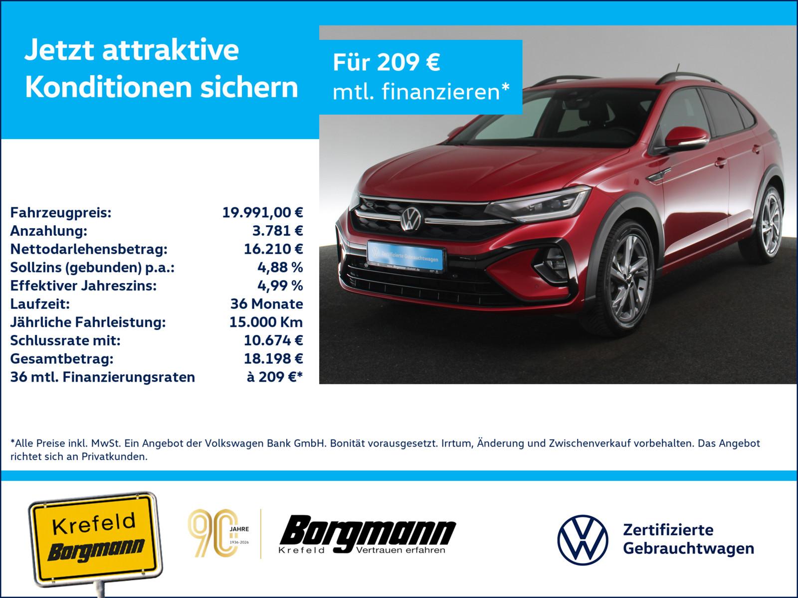 Volkswagen Taigo 1.0 TSI R-Line AHK MATRIX-LED ACC NAVI SHZ
