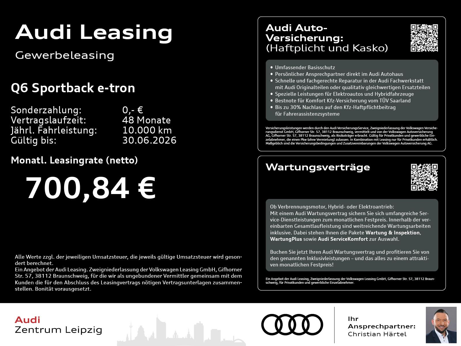 Audi Q6 Sportback e-tron qu. HuD*AHK*B&O*Techpro*21**