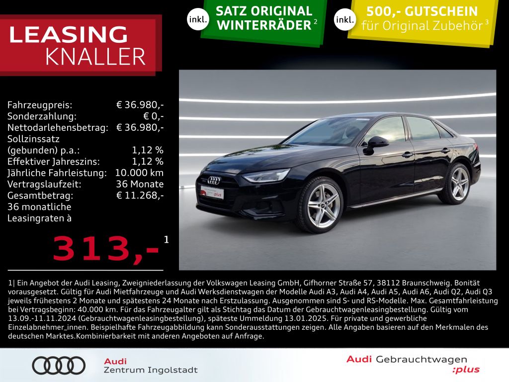 Audi A4 Limousine 40 TDI qu NAVI AHK Virtual Advanced