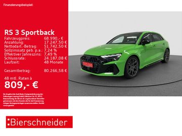 Audi Leasingangebot: Audi RS3 Sportback 19 V-MAX MATRIX-LED PANO SCHALE