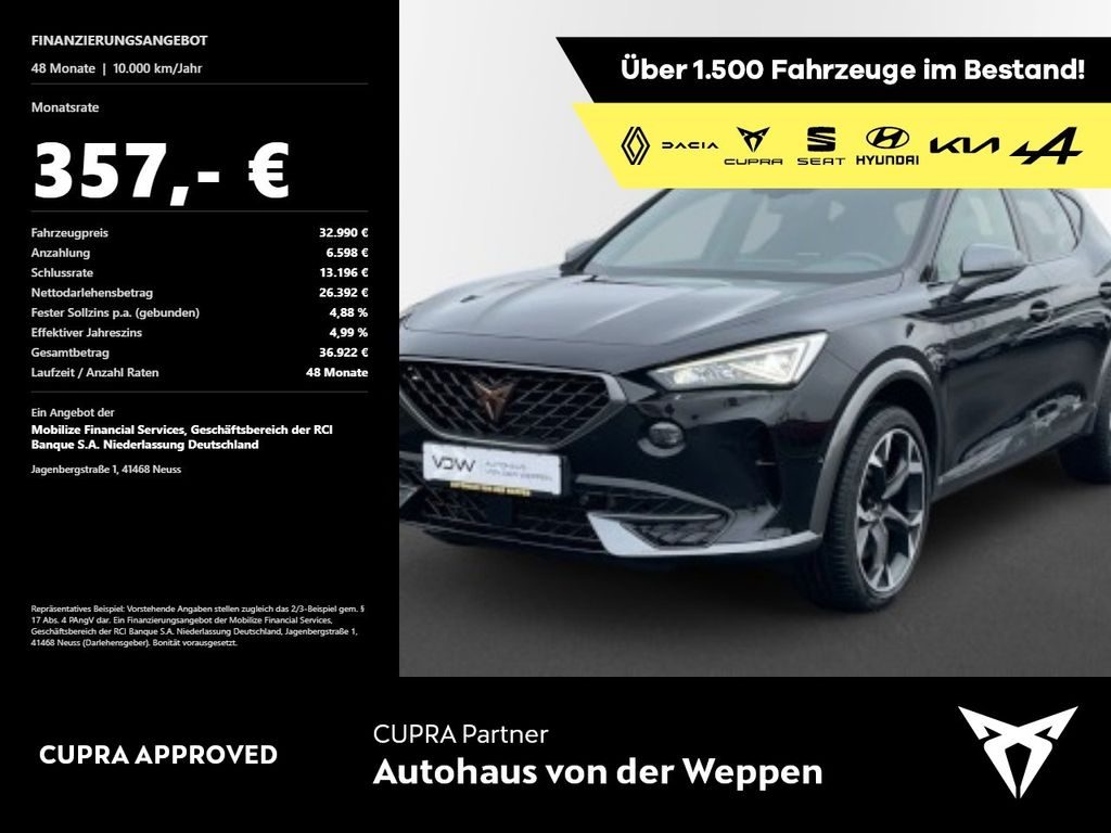 Formentor VZ TSI DSG 4Drive Navi Kamera Memory