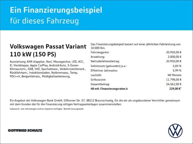 Volkswagen Passat Variant Business 2.0 TDI DSG
