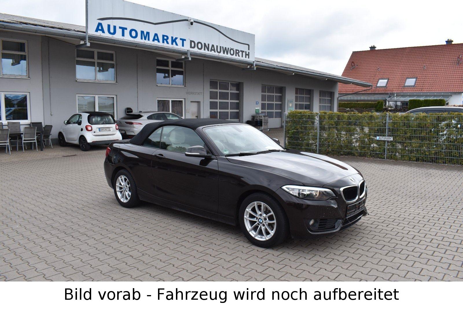 BMW 218i Cabrio Aut. Advantage Navi Leder HiFi Sitzh