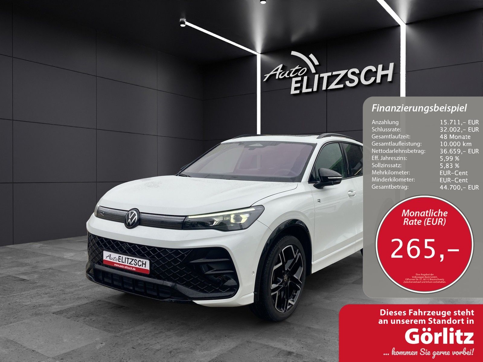 Fahrzeugabbildung Volkswagen Tiguan TDI R-Line 4M DSG MATRIX AHK PANO ACC