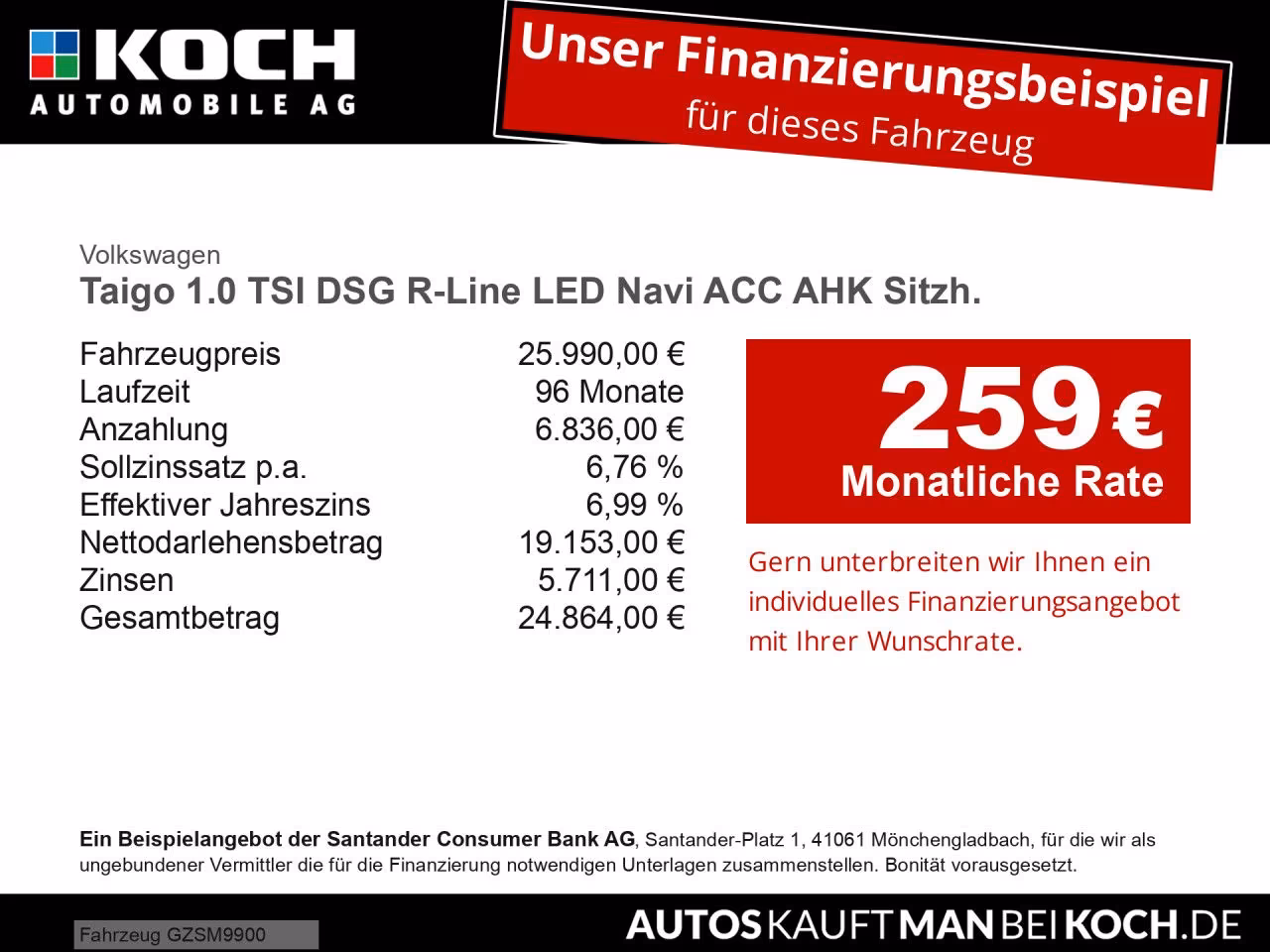 Volkswagen Taigo 1.0 TSI DSG R-Line LED Navi ACC AHK Sitzh.