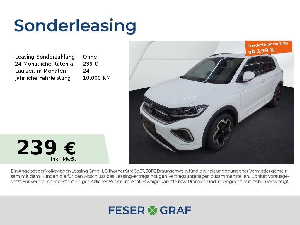 Volkswagen T-Cross 1.5 TSI R-Line DSG AHK Matrix Navi RüKa