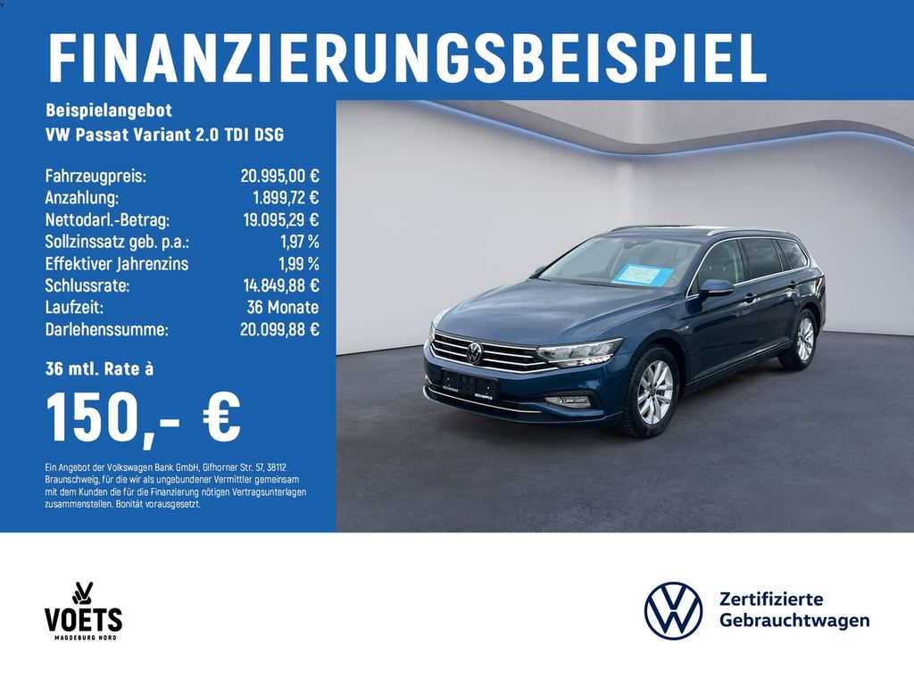 Volkswagen Passat Variant 2.0 TDI DSG Business LED+NAVI+