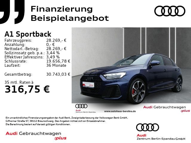 Vorschaubild: AUDI A1 Sportback 30 TFSI S line S tronic *ACC*SHZ* (Fahrzeug-Nr. A06546)