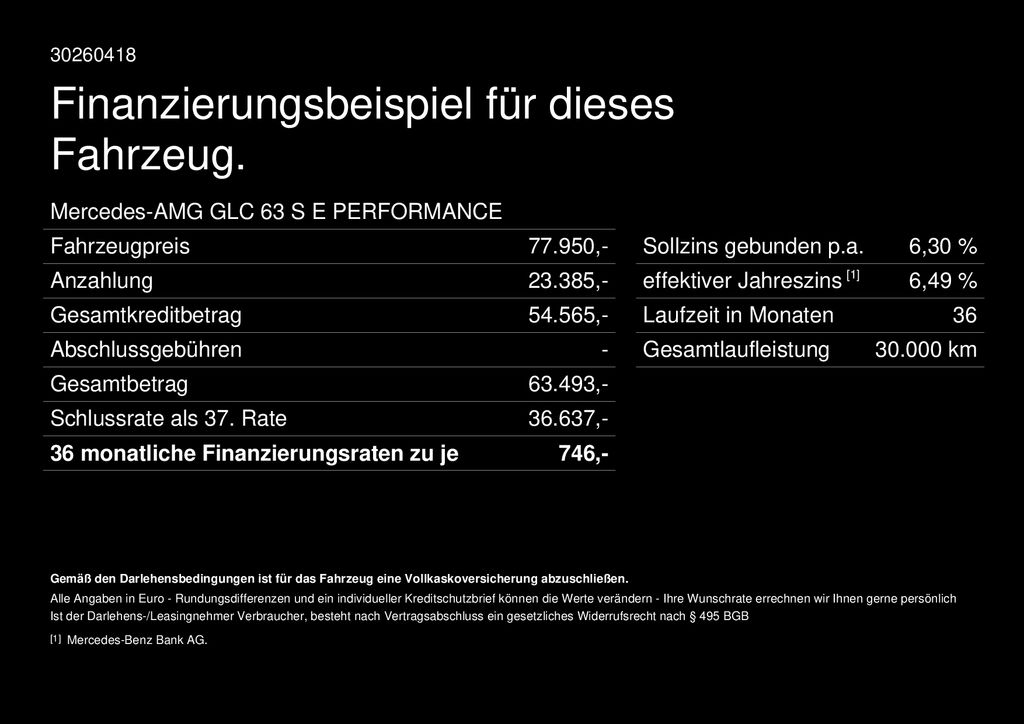 Fahrzeugabbildung Mercedes-Benz GLC 63 S E PERFORMANCE HAL 360 Fahrassist+ AHK