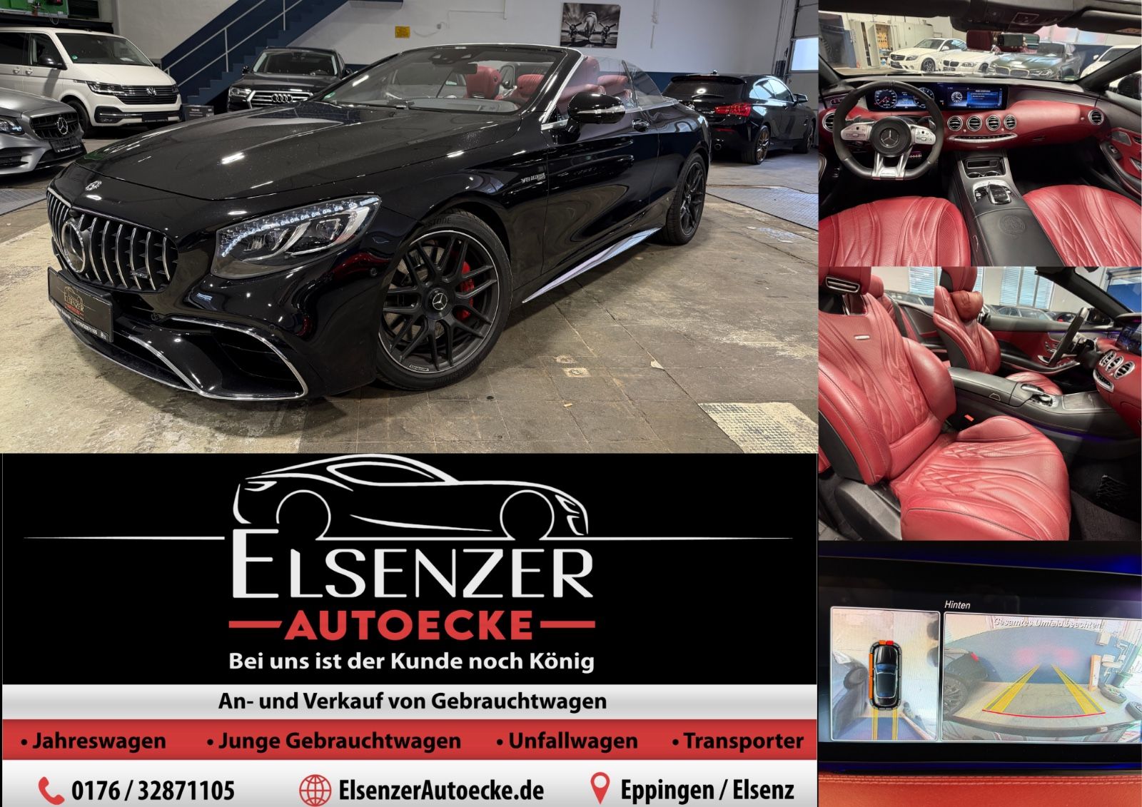 MERCEDES-BENZ S 63 AMG Cabriolet 4Matic#Top Ausstattung#2.Hand