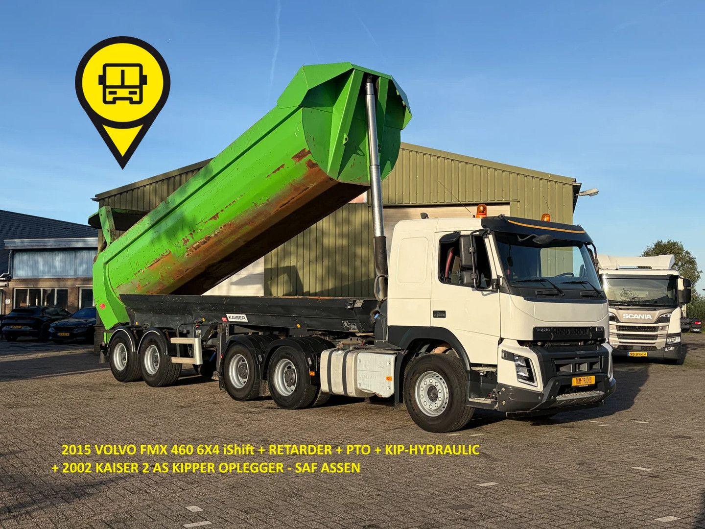 Volvo FMX 460 6X4 i+Shift RETARDER + KAISER 22m³ KIPPE