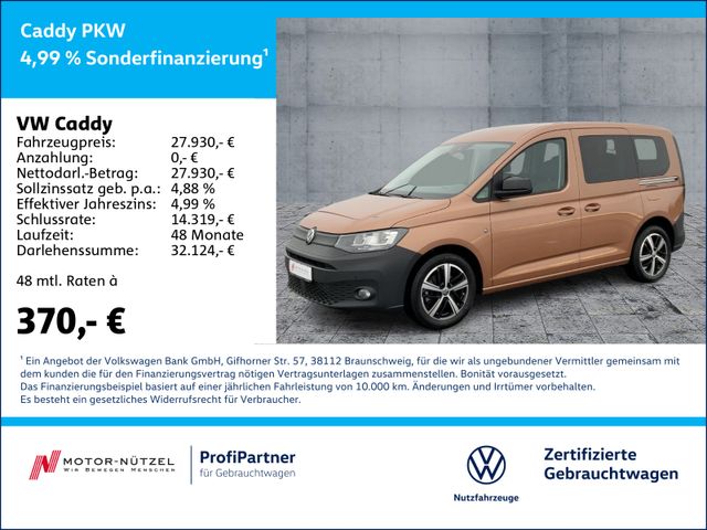 Volkswagen Caddy 1.5 TSI NAV+APP+SHZ+2xPDC+MFL+NSW+AHK+17"