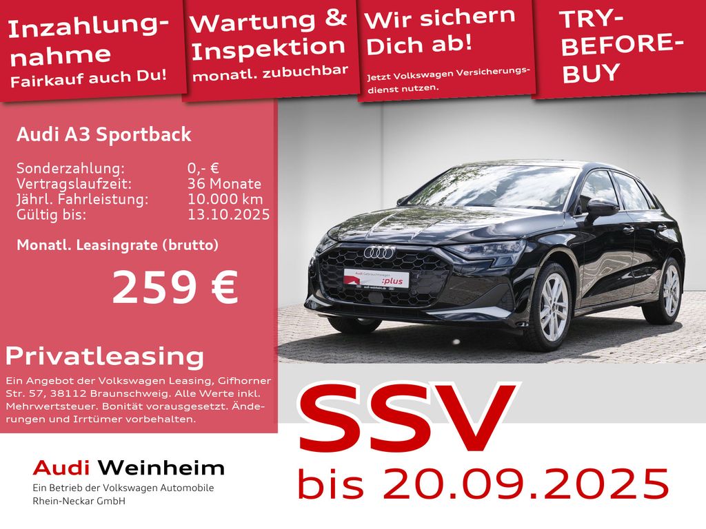 A3 Sportback 35 TFSI Navi Kamera vorb. AHK GAR20