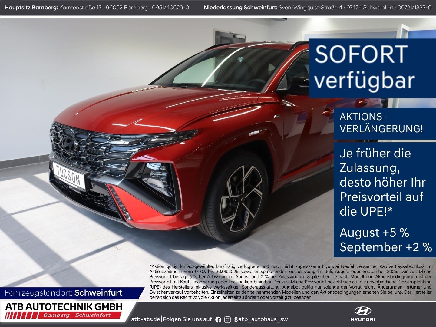 Fahrzeugabbildung Hyundai Tucson MY27 N-Line X 1.6 T-GDI 150 PS 7-DCT 2WD