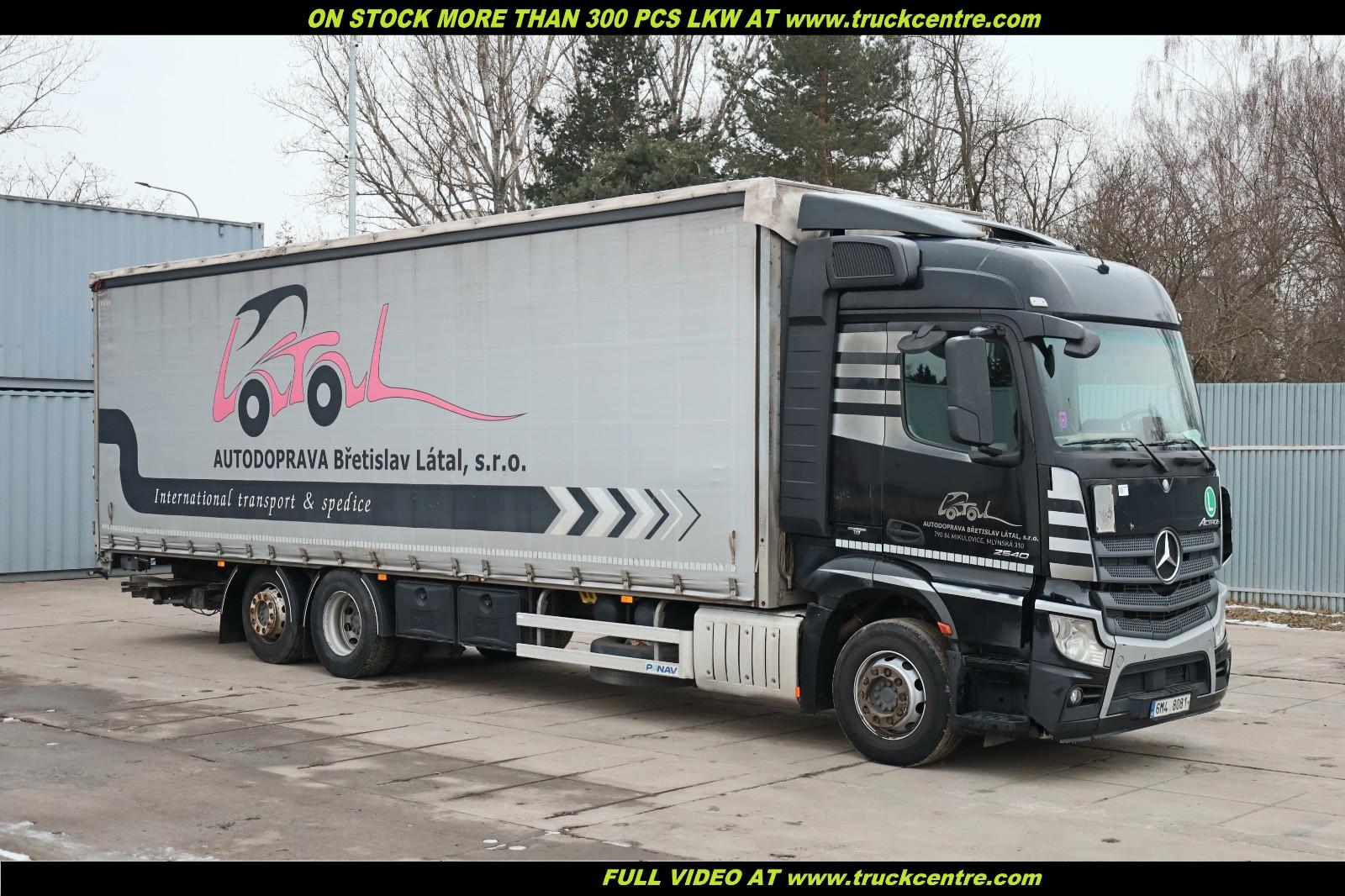 Mercedes-Benz ACTROS 2540, 6x2, EURO 6, 23 PALLETS, TAIL LIFT