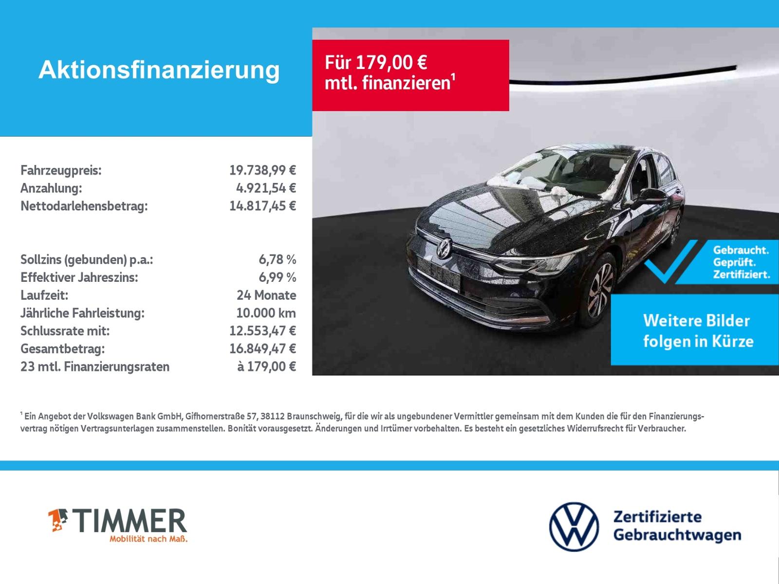 Volkswagen Golf VIII 1.5 eTSI DSG ACTIVE +LED +ACC +VIRTUAL