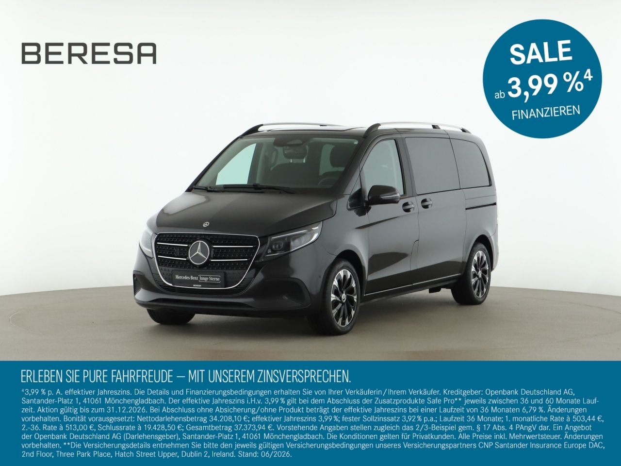 MERCEDES-BENZ V 300 d Kompakt Style MBUX AHK Distronic 360 LED