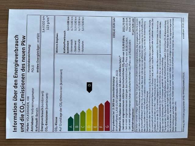 Fahrzeugabbildung Volkswagen Polo 1.0 TSI Life GJR Climatronic
