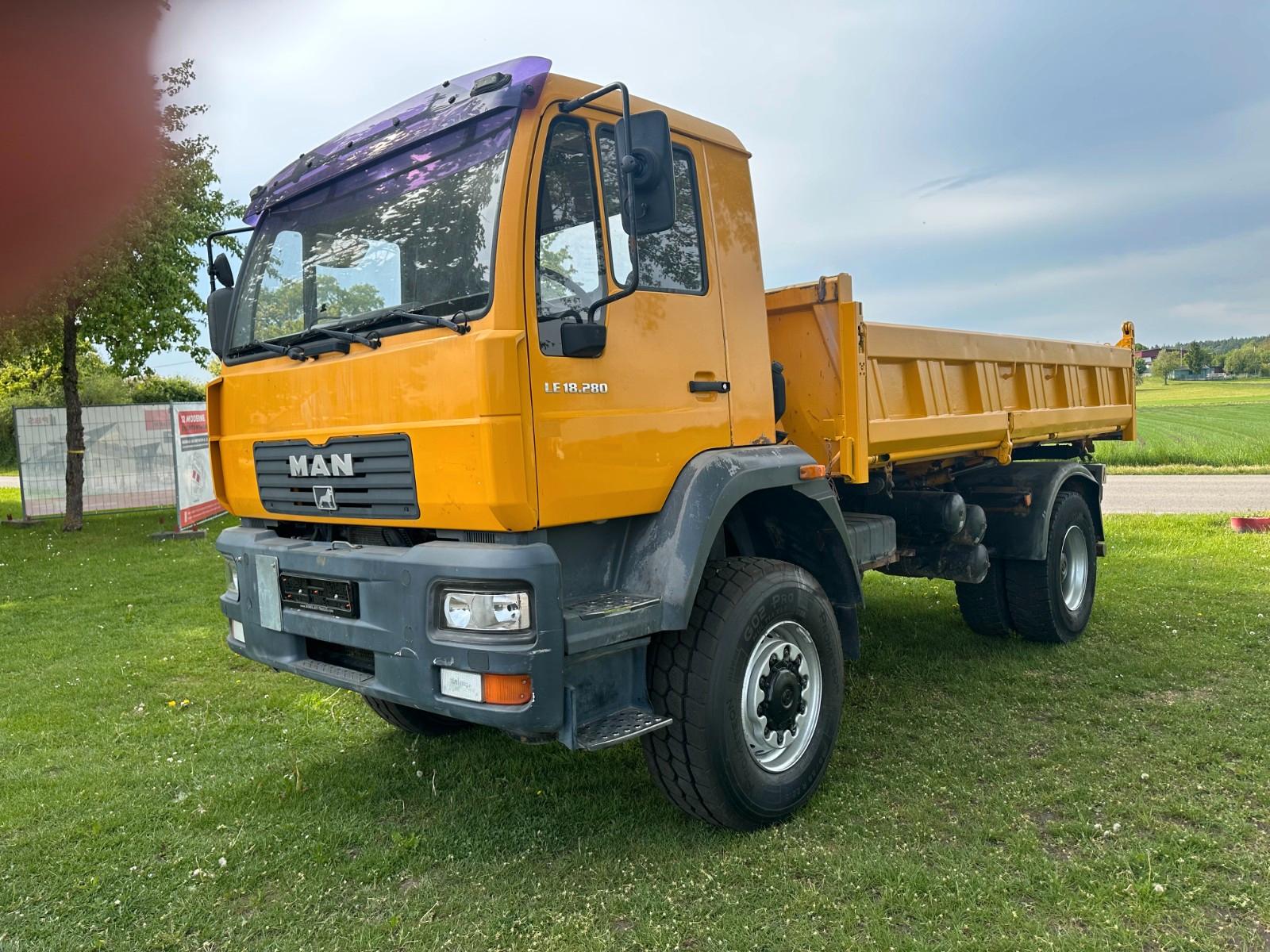 MAN LE 18.280 AK, AllradKipper mit Meiller Bordmatic