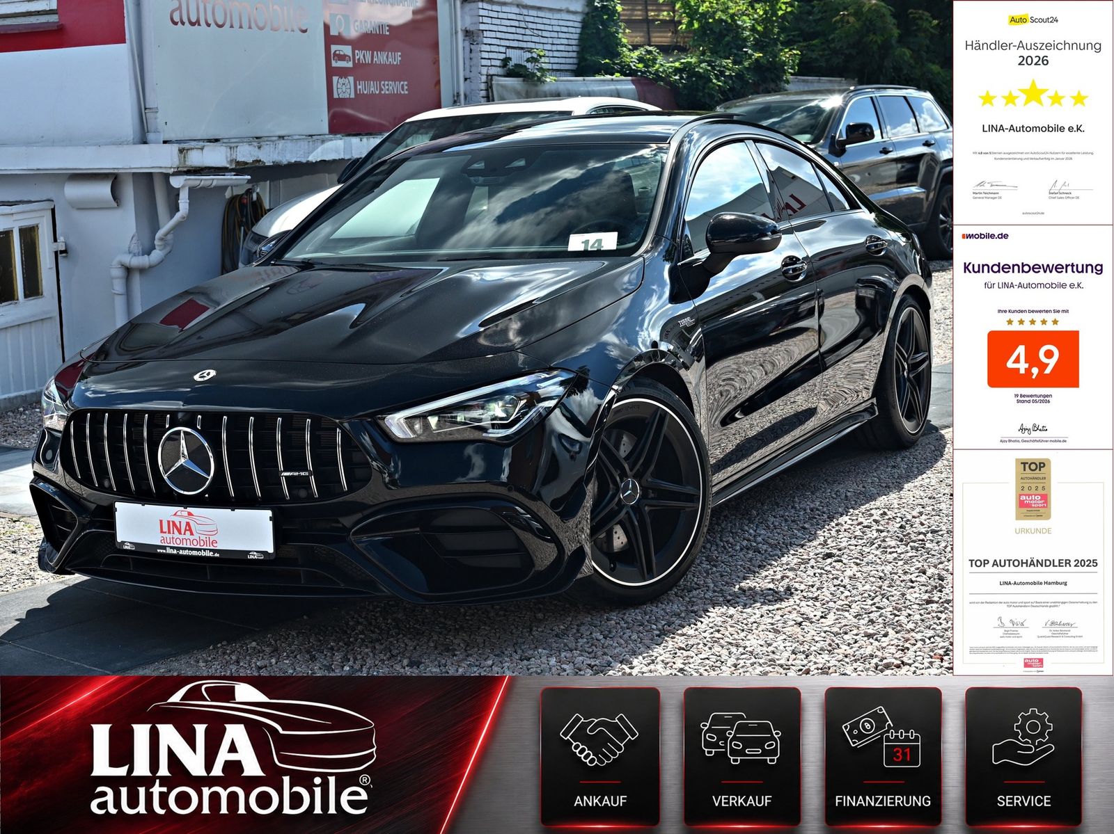 Mercedes-Benz CLA 45 AMG 4M 2.Hd AERO PANO BURMEST WIDE MBEAM