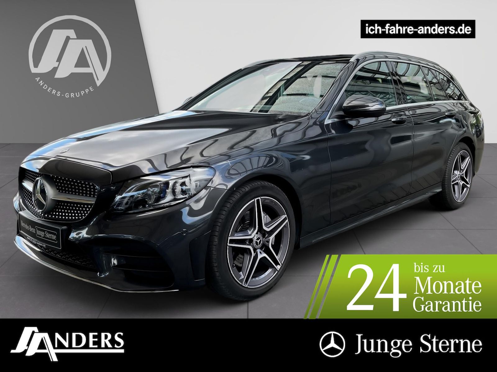 MERCEDES-BENZ C 180 T AMG+Pano+AHK+LED+Navi+Kam+SHZ+Totwinkel+