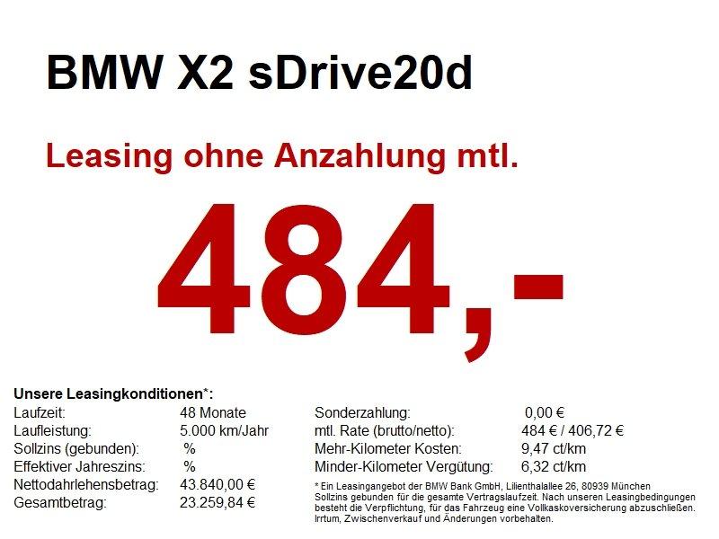 BMW X2 sDrive20d M Sport AHK. Akustik.Park.Ass.Plus