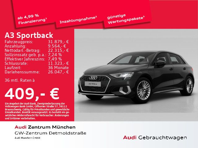 Audi A3 Sportback 40 TFSI e S tronic advanced Virtual