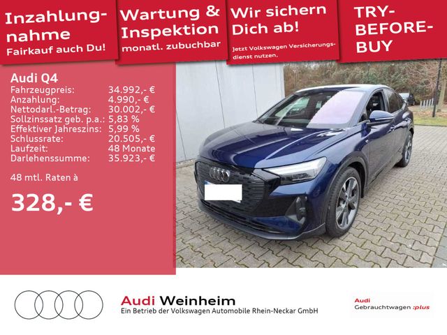 Audi Q4 50 e-tron Sportback  S-line Black-Paket Navi