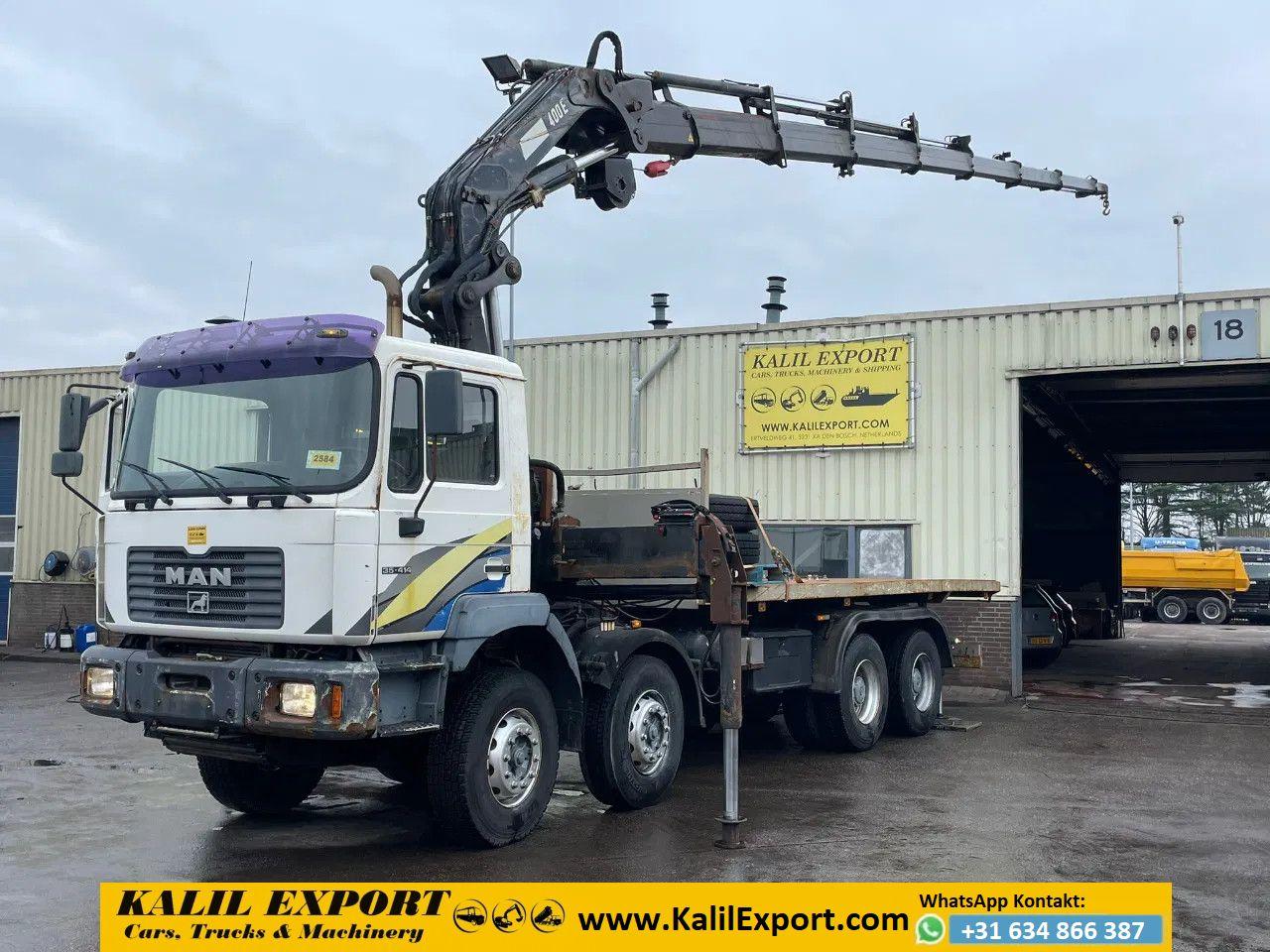 MAN 35.414 HIAB 400E Crane Joystick + Winch 8x4 ZF B
