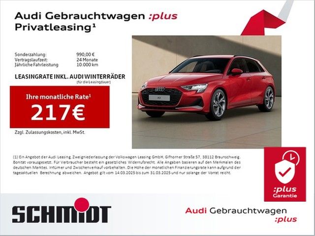 Audi A3 Sportback 30 TFSI Advanced S line LM18 AHK Na