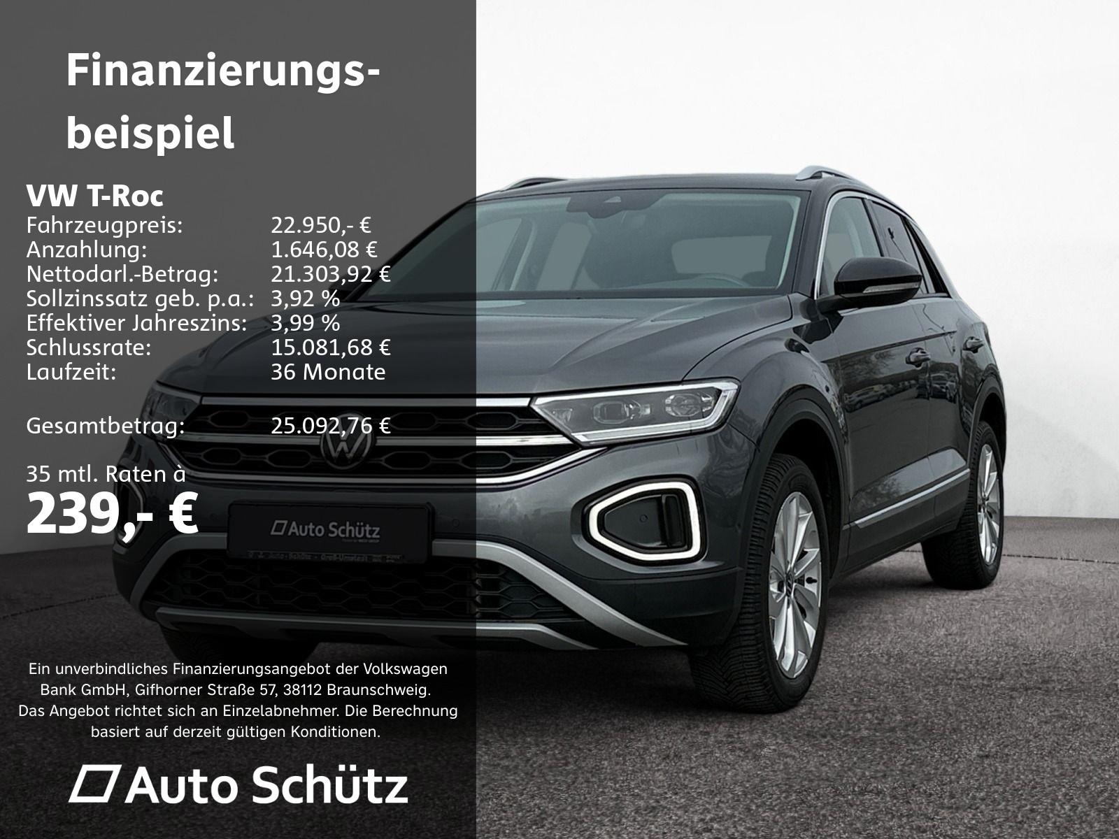 Volkswagen T-Roc 1.5 TSI Style+NAVI+AHK+LED+ACC+SHZ+PDC