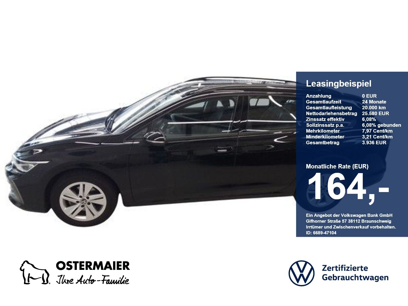 Volkswagen Golf VIII Variant LIFE 1.5TSI 116PS ACC.5J-G.AHK