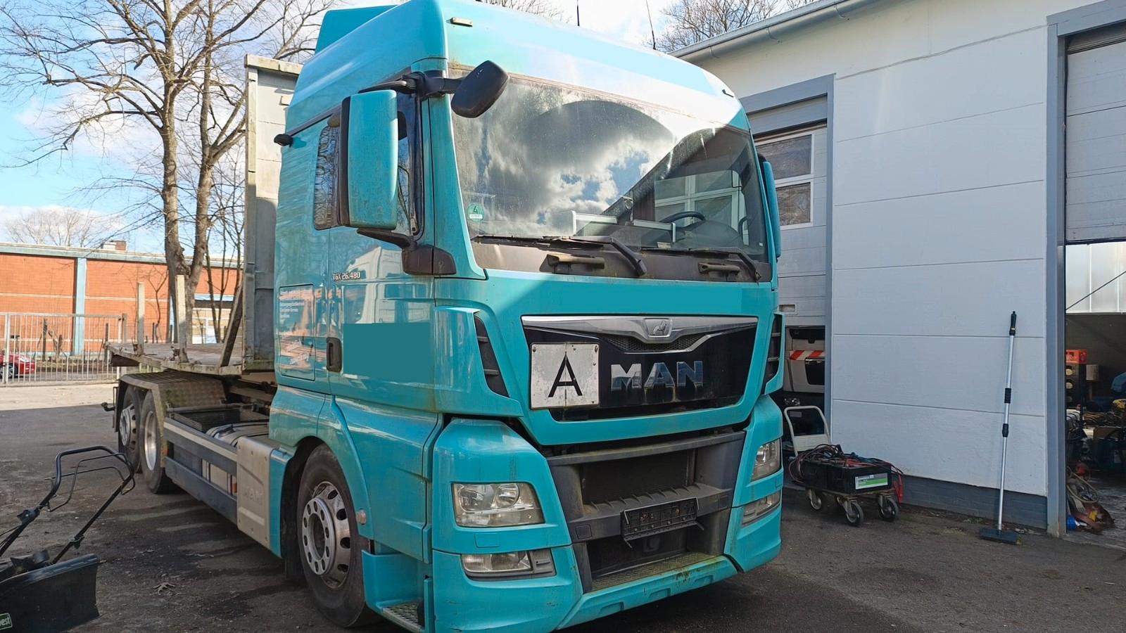 MAN TGX 26.480  EURO 6 Abrollkipper