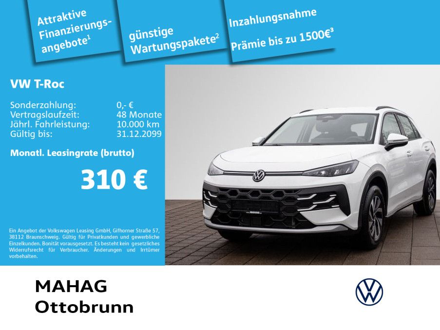 Volkswagen T-ROC 1.5 eTSI LIFE LED APP ACC R-KAM ACC 16" DS