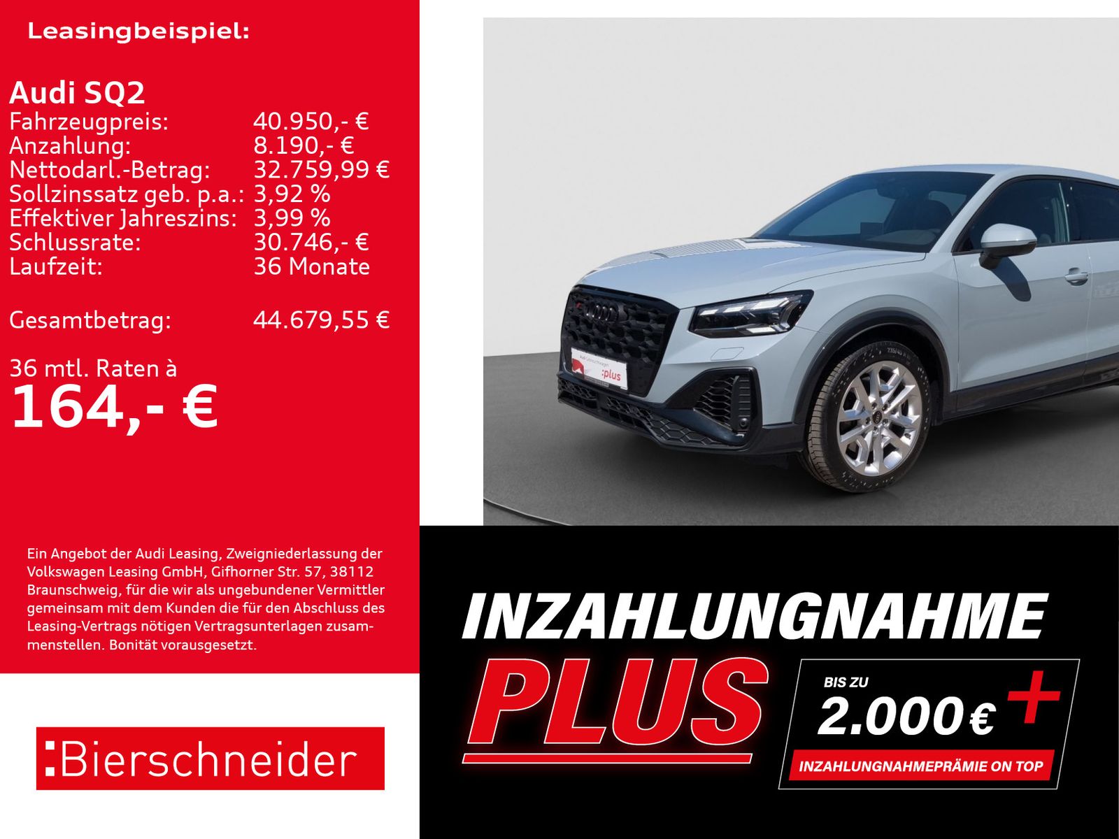 Audi SQ2 TFSI qu Black AHK MATRIX NAVI CAM ACC imagem 2