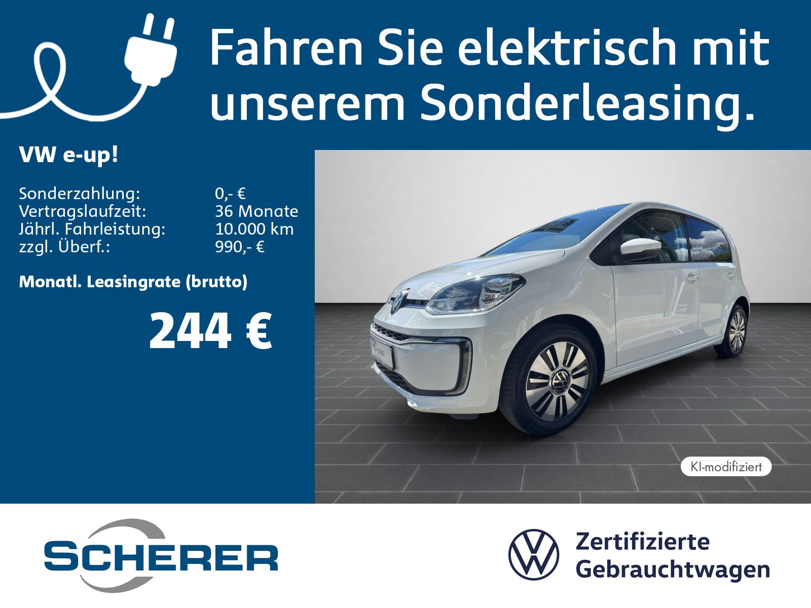 Volkswagen e-up! Style "Plus" SOH 95% CCS ALU SHZ RFK PDC G